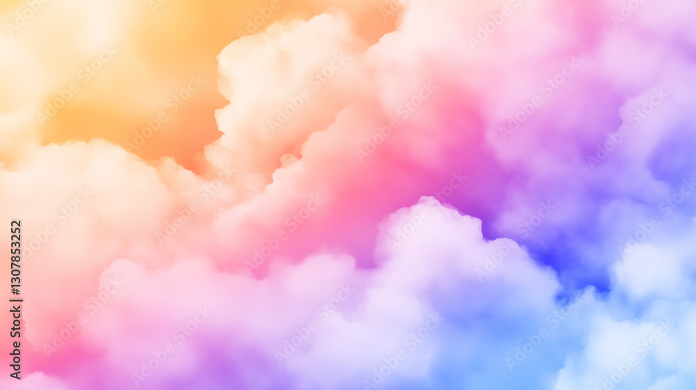 A dreamy abstract background resembling a watercolor painting of a sunset sky. Soft pastel hues of orange, pink, purple, and blue blend seamlessly, creating a serene and ethereal a A dreamy abstract background resembling a watercolor painting of a sunset sky. Soft pastel hues of orange, pink, purple, and blue blend seamlessly, creating a serene and ethereal a