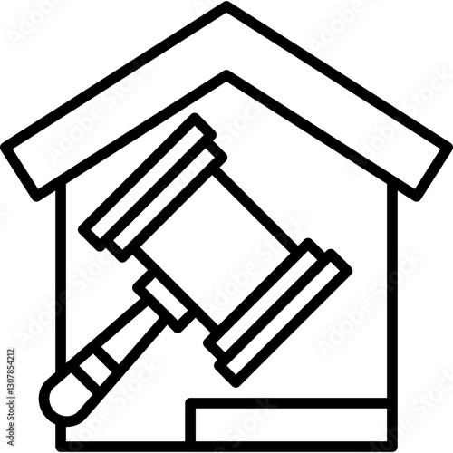 Auction Icon Vector Element