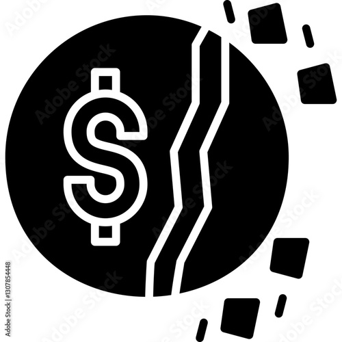 Bankruptcy Icon Vector Element