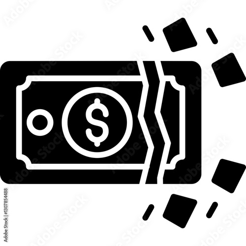 Bankruptcy Icon Vector Element