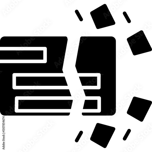 Bankruptcy Icon Vector Element