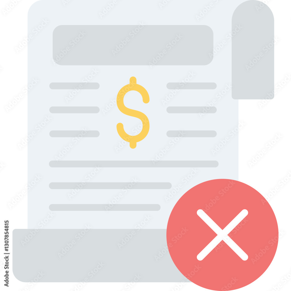 Denied Icon Vector Element Denied Icon Vector Element