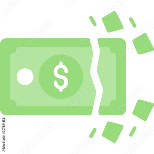 Bankruptcy Icon Vector Element