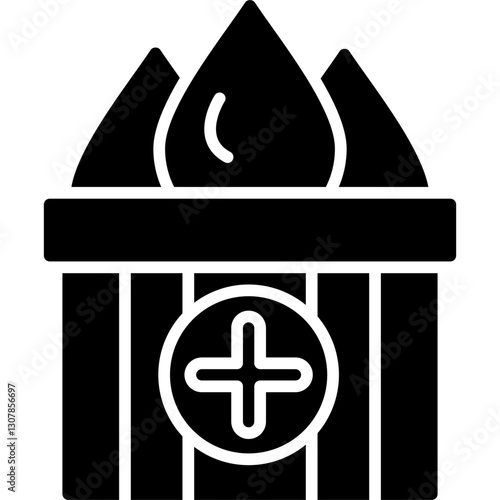 Blood Donation Icon Vector Element