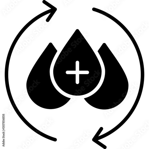 Blood Drop Icon Vector Element