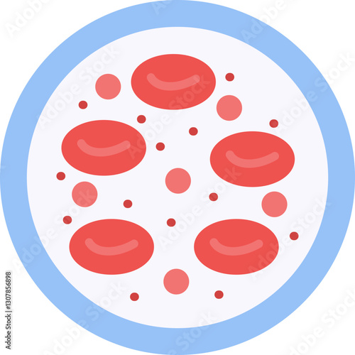 Red Blood Cells Icon Vector Element
