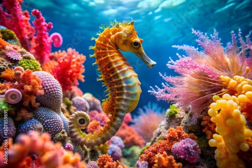 seahorse in underwater