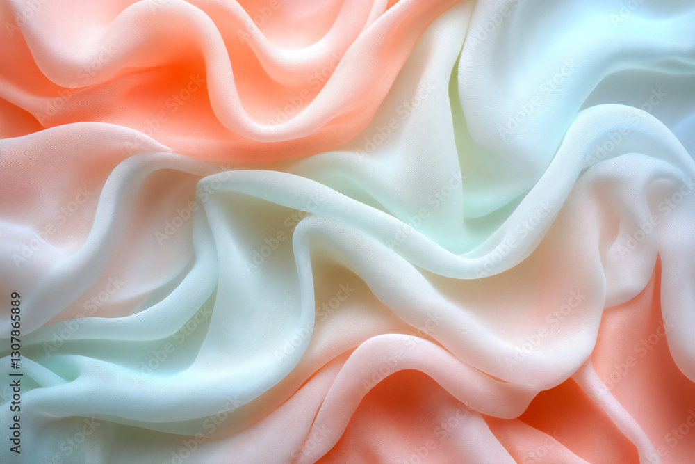 close-up of pastel-colored fabric with soft folds, close-up of pastel-colored fabric with soft folds,