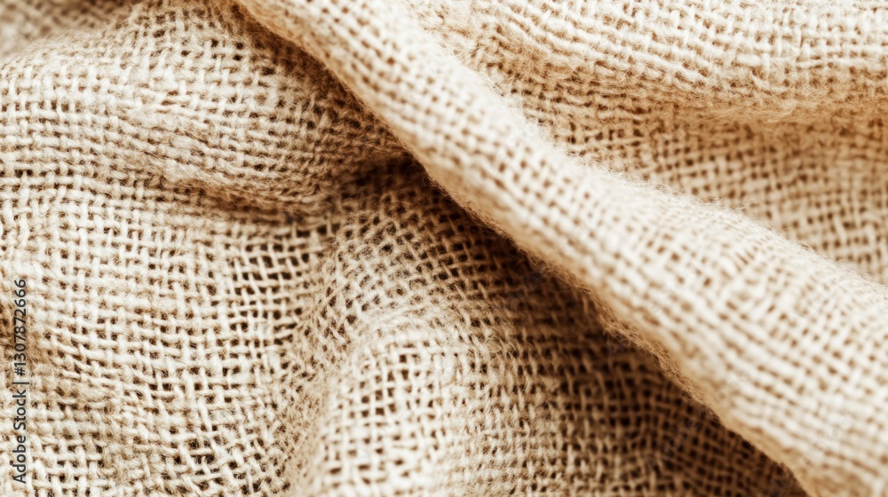 Beige Burlap Fabric Texture Close-Up for Design Beige Burlap Fabric Texture Close-Up for Design