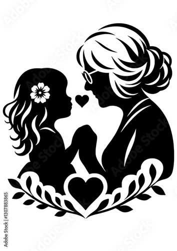Grandma SVG, Grandmother Svg Bundle, Grandparents Day, Granddaughter Svg Bundle, Grandkids Svg, Grandmom Svg Clipart Vector, Grandmother Clipart, Grandparents Vector, Grandma Vector, Grandma Silhouett