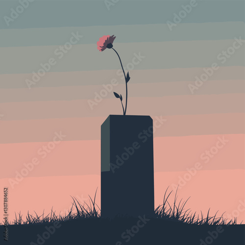 silhouette of a poppy seed