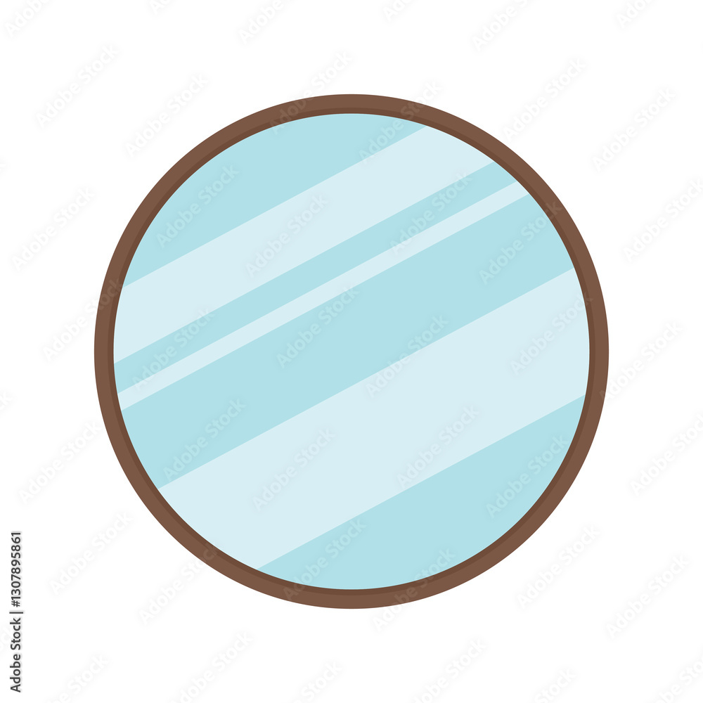 Obraz premium round mirror illustration
