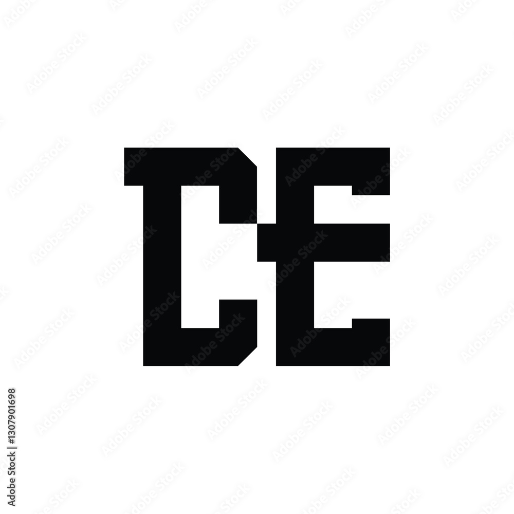 CE monogram logo design letter text name symbol monochrome logotype alphabet character simple logo CE monogram logo design letter text name symbol monochrome logotype alphabet character simple logo