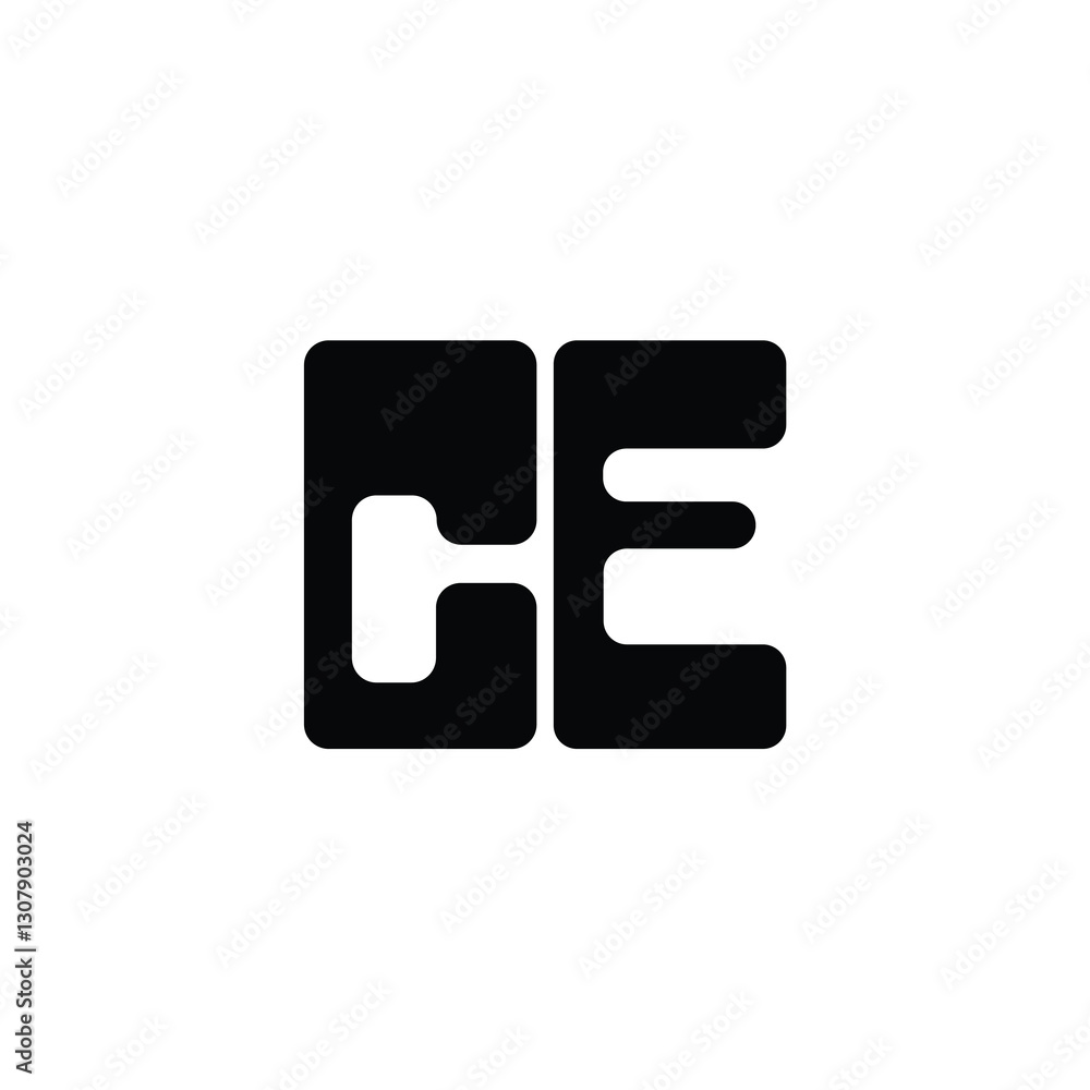 CE monogram logo design letter text name symbol monochrome logotype alphabet character simple logo CE monogram logo design letter text name symbol monochrome logotype alphabet character simple logo