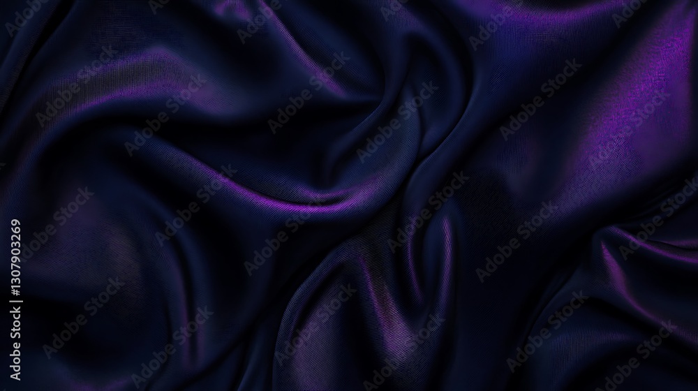 Fototapeta premium Lustrous Purple Satin Fabric / 光沢のある紫のサテン生地