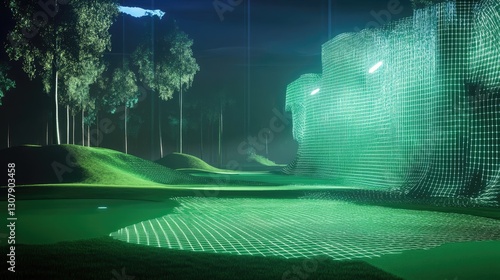 Wallpaper Mural Virtual reality golf course simulation, interactive landscape design system Torontodigital.ca