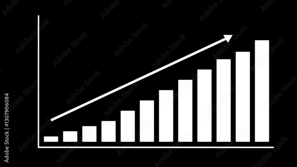 business graph with arrow. suitable for business and finance concepts. business graph with arrow. suitable for business and finance concepts.