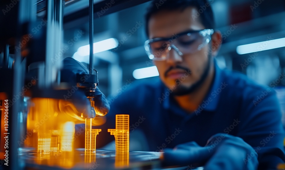 3D Printer Operator in Industrial Setting 3D Printer Operator in Industrial Setting