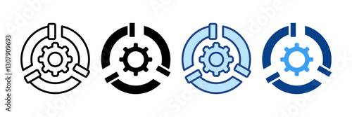 Building Systems  Icon Set Multiple Style Collection