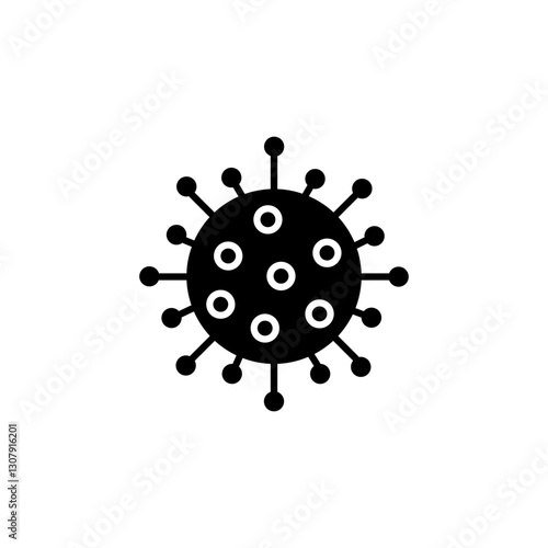 Coronavirus glyph icon