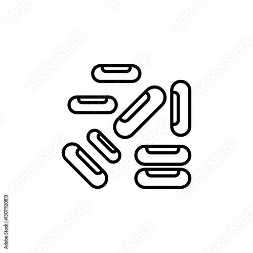 tuberculosis bacteria line icon