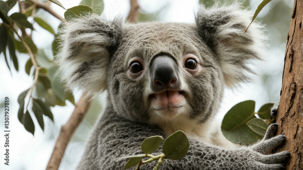 Fototapeta premium Cute Koala Bear, Australian native animal.