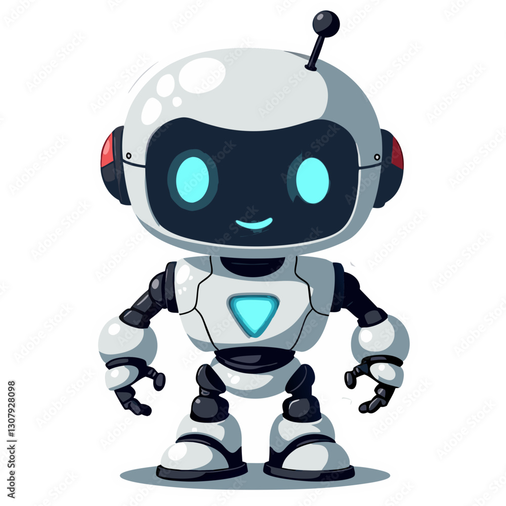 blue screen robot on white background blue screen robot on white background