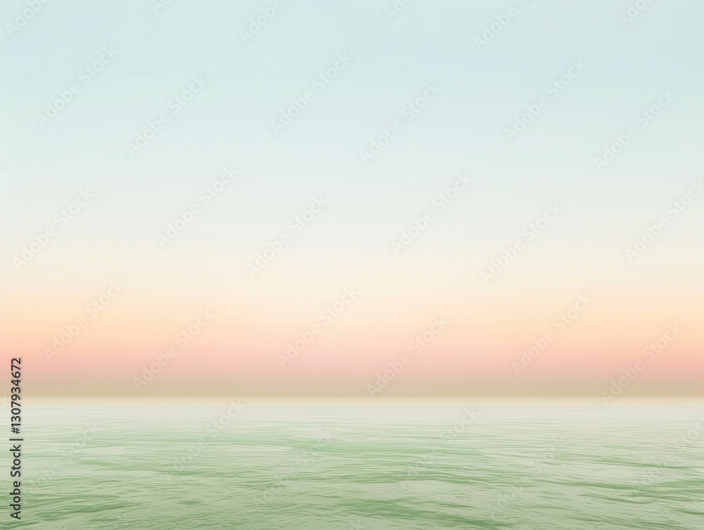 Serene seascape with pastel sky and tranquil waters reflecting light Serene seascape with pastel sky and tranquil waters reflecting light