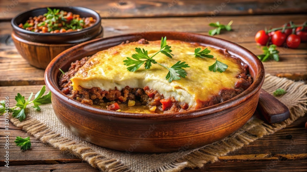 Hearty Brazilian Shepherd's Pie with layers of dried beef Hearty Brazilian Shepherd's Pie with layers of dried beef
