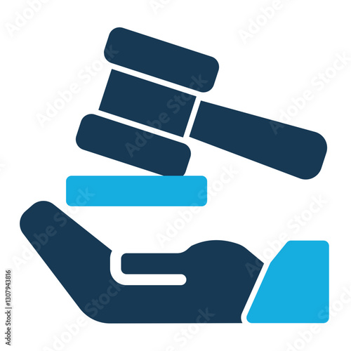 Legal Service icon duo tone style for download (Help and Support Pack)	
