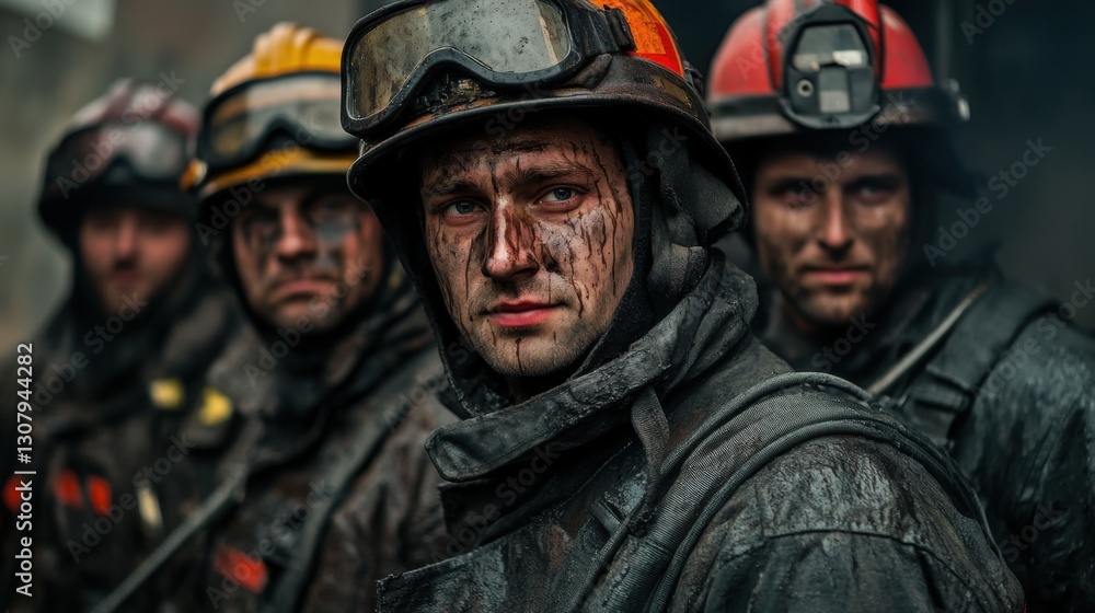 Fototapeta premium Strażacy w akcji