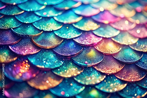 Wallpaper Mural Abstract Mermaid Glitter Texture: Minimalist Art Background Torontodigital.ca