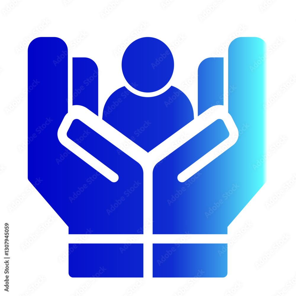 Care icon solid gradient style for download (Help and Support Pack) Care icon solid gradient style for download (Help and Support Pack)