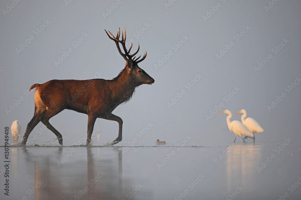Jeleń szlachetny (Cervus elaphus), red deer