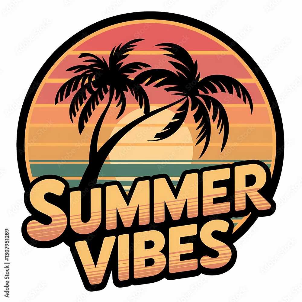 Fototapeta premium summer beach t-shirt design, tropical summer t-shirt design, vintage summer t-shirt design, summer surf t-shirt design, summer vacation t-shirt design, retro summer t-shirt design, summer graphic t-sh