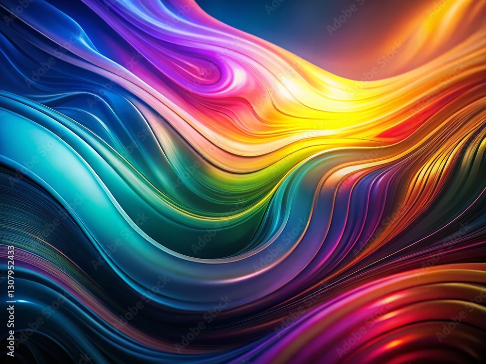 Abstract Rainbow Background: Flowing Lines & Vibrant Colors, Low Light Organic Design Abstract Rainbow Background: Flowing Lines & Vibrant Colors, Low Light Organic Design