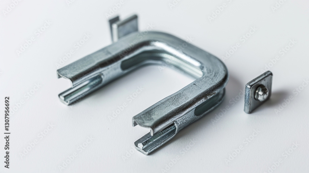Corner Clamp on an isolated white background, object focused, png, stock image, hd quality Corner Clamp on an isolated white background, object focused, png, stock image, hd quality