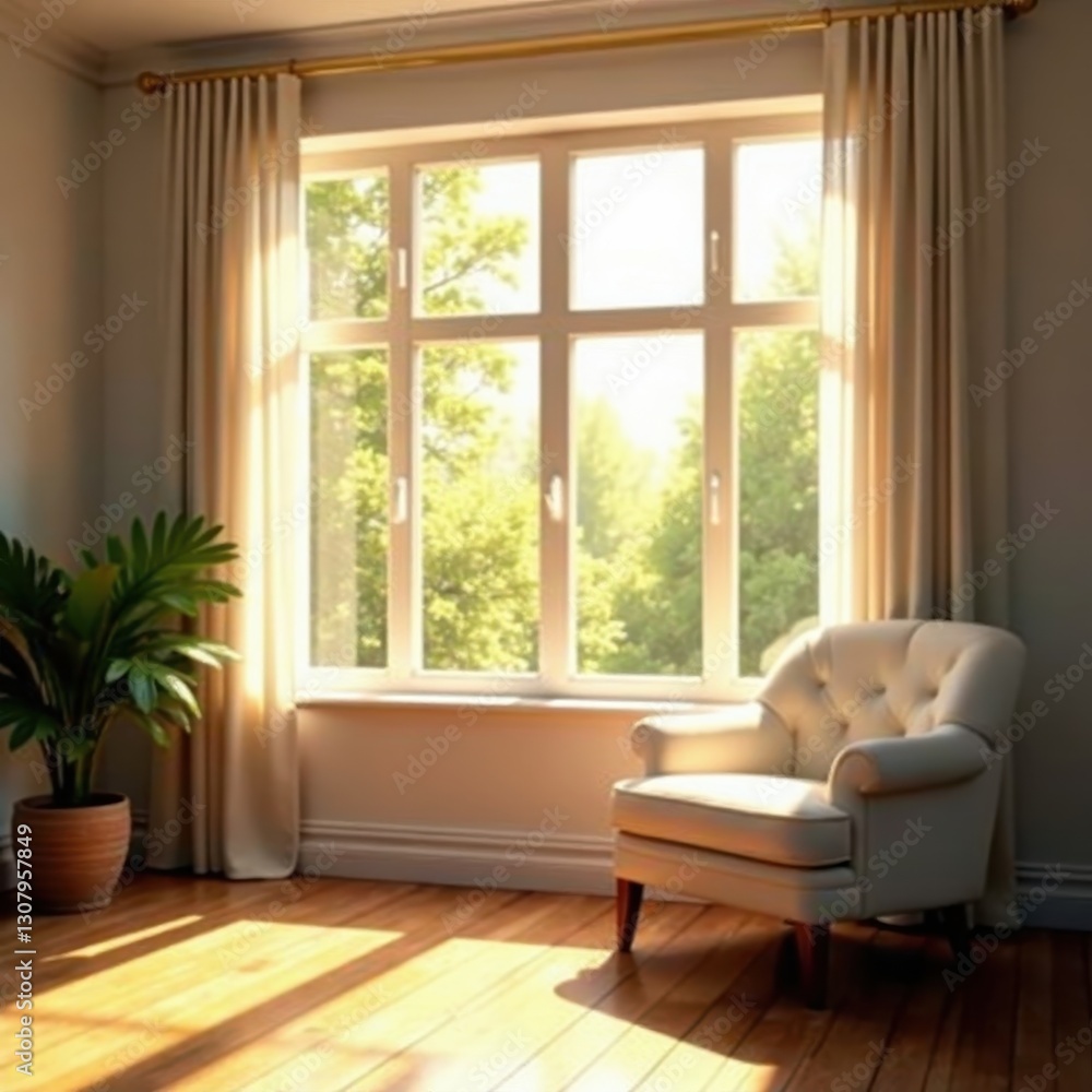 Sunlight streams through sparkling clean windows , sponge, household Sunlight streams through sparkling clean windows , sponge, household
