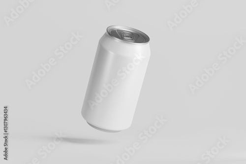 Realistic aluminum cans. Blank metallic can drink beer soda water juice packaging empty mock up