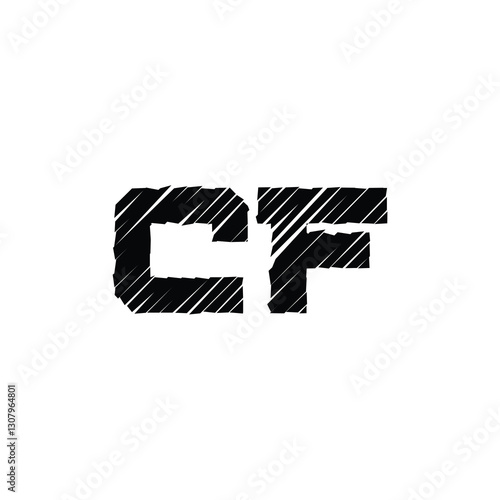 CF monogram logo design letter text name symbol monochrome logotype alphabet character simple logo