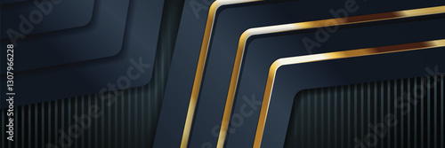 gold banner Abstract vector background board for text and message design modern. vector illustration