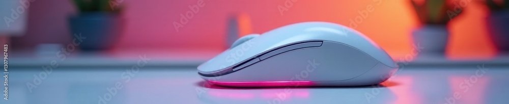 Modern white optical computer mouse, clean backdrop , input device, detail shot, hardware Modern white optical computer mouse, clean backdrop , input device, detail shot, hardware