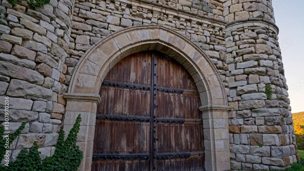 Historic Stone Fortress Entrance – Ancient Archway with Weathered Walls, Iron Gates, and a Timeless Aesthetic Evoking Strength, History, and Architectural Grandeur in a Dramatic Setting Historic Stone Fortress Entrance – Ancient Archway with Weathered Walls, Iron Gates, and a Timeless Aesthetic Evoking Strength, History, and Architectural Grandeur in a Dramatic Setting