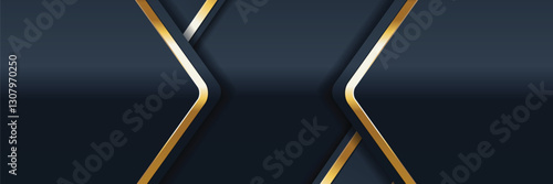gold banner Abstract vector background board for text and message design modern. vector illustration