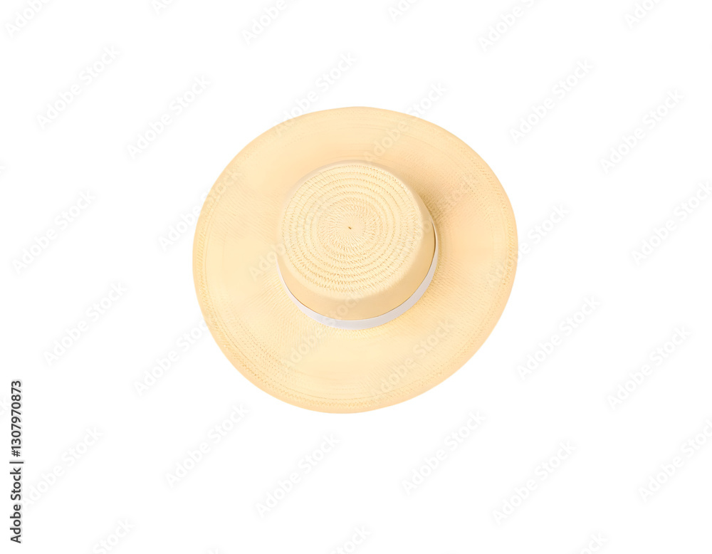 Beach hat isolated on a transparent background Beach hat isolated on a transparent background