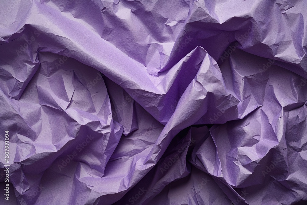Textured Crumpled Violet Paper Background with Subtle Ridges and Soft Shadows for Creative Design Textured Crumpled Violet Paper Background with Subtle Ridges and Soft Shadows for Creative Design