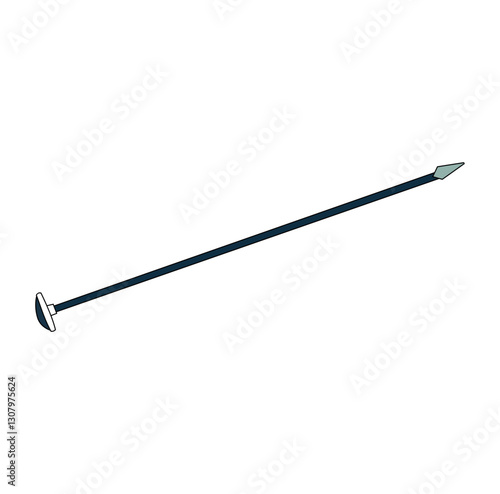 Cartoon Iron Javelin Vectors Illustration
