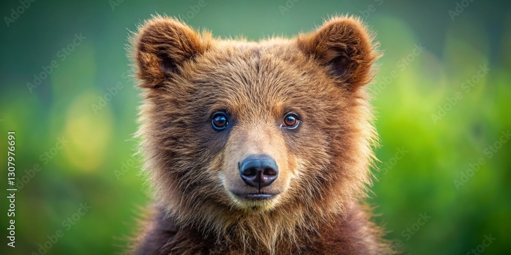 Fototapeta premium Adorable Young Bear Cub Portrait - Wildlife Photography