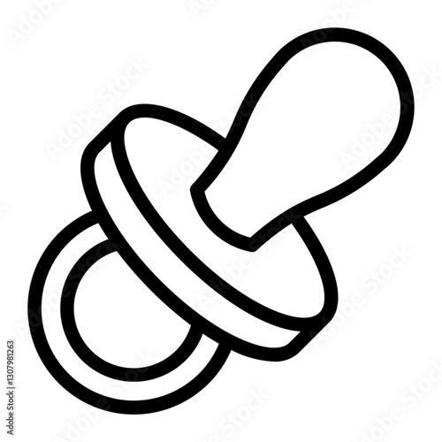 pacifier Line Icon
