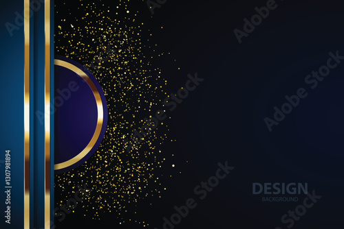 gold Abstract vector background board for text and message design modern. vector illustration